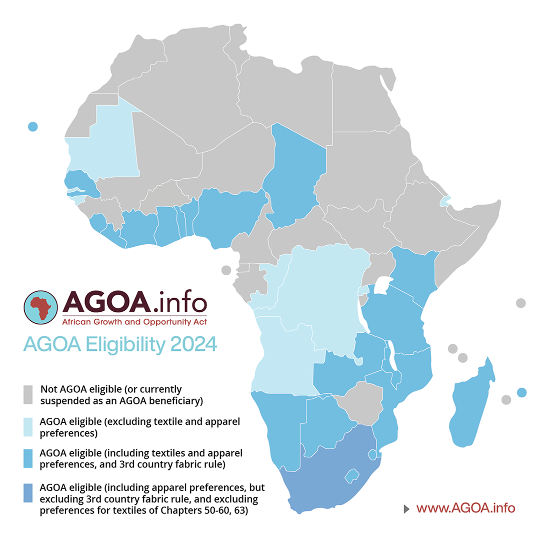 AGOA Africa Map